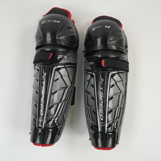 CCM Jetspeed FT350 Junior 11" Hockey Shin Guards