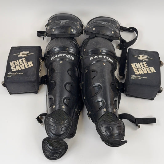Easton Catcher's Shin Guard Set Intermediate 14" Catchers Shin Guards
