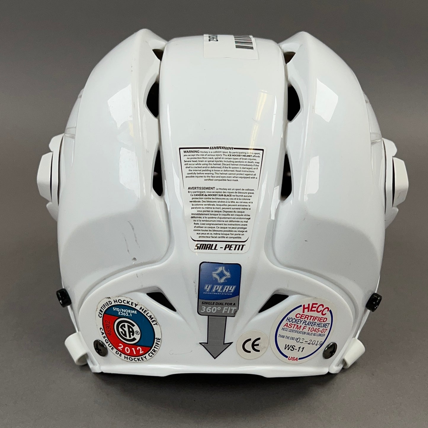 Warrior Krown 360 Pro OSFM Adjustable 6 1/2" to 7 1/4" Youth Hockey Helmet