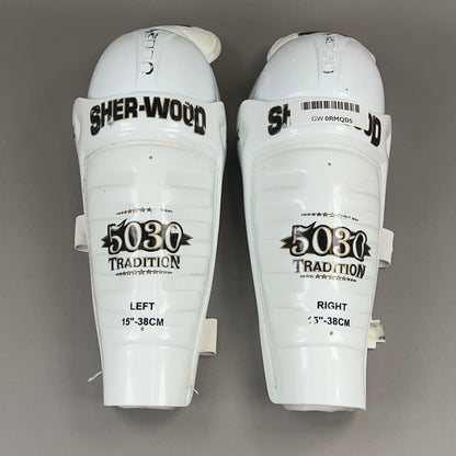 Sherwood 5030 Tradition Senior 15" Hockey Shin Guards