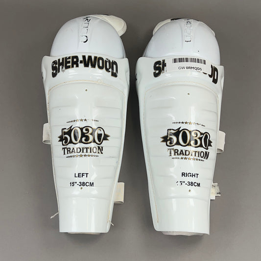 Sherwood 5030 Tradition Senior 15" Hockey Shin Guards