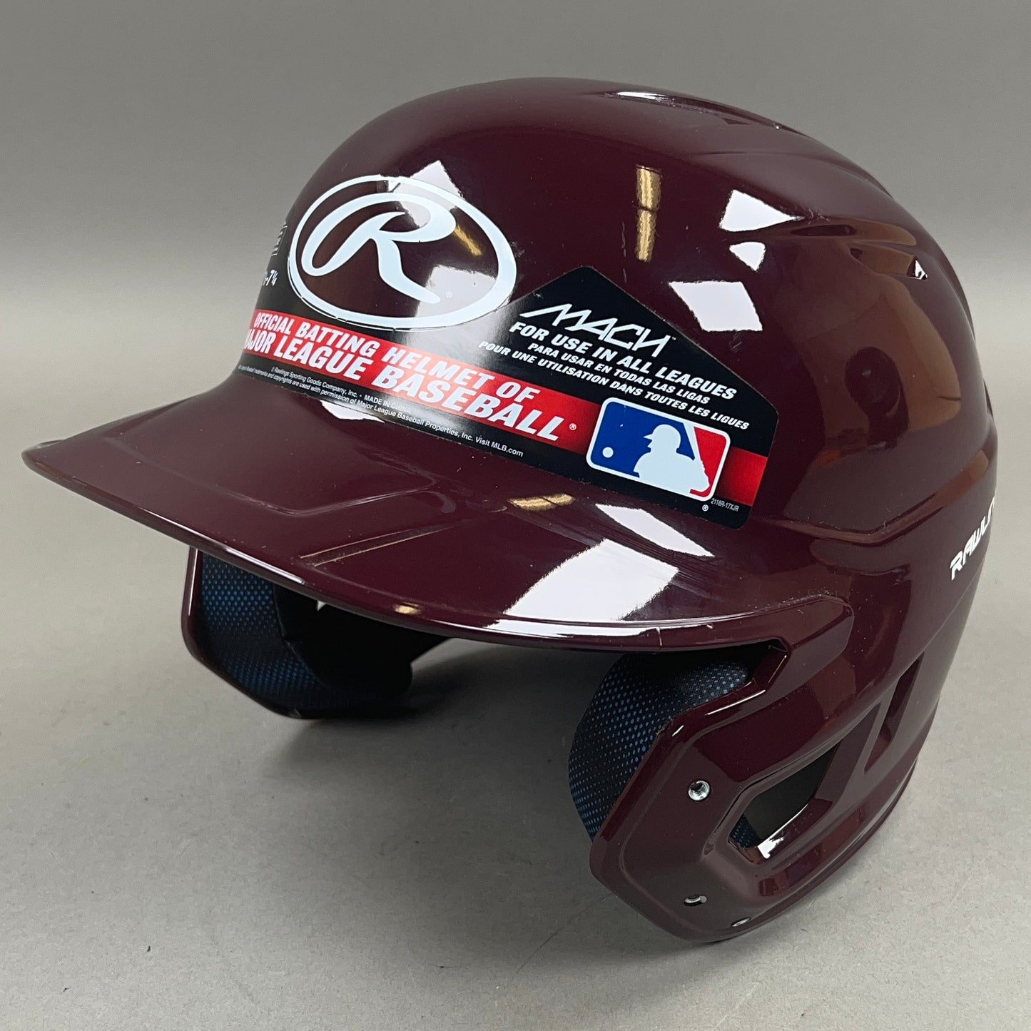 Rawlings MACH-89-RevA 7 1/8" to 7 1/4" Junior Baseball Batting Helmet