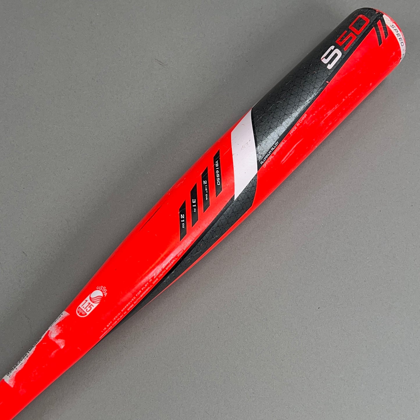 Easton S50 YB16S50 31/21 (-10) USSSA Baseball Bat
