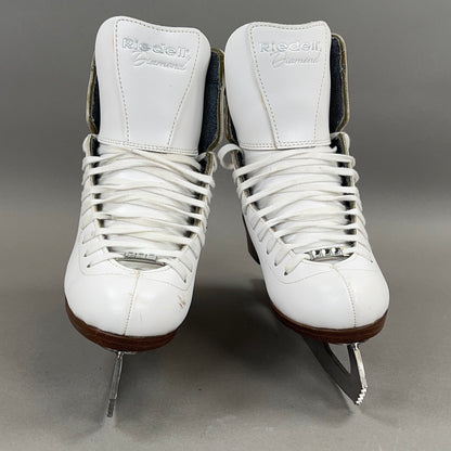 Riedell Diamond 133 White Med Size 5 Ice Skates