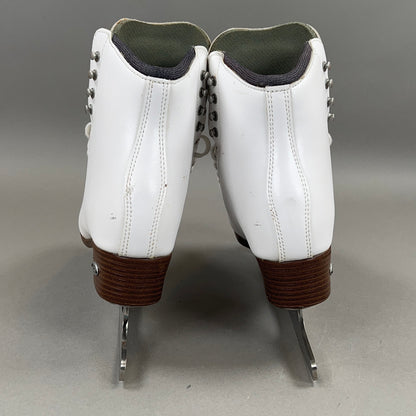Riedell Diamond 133 White Med Size 5 Ice Skates