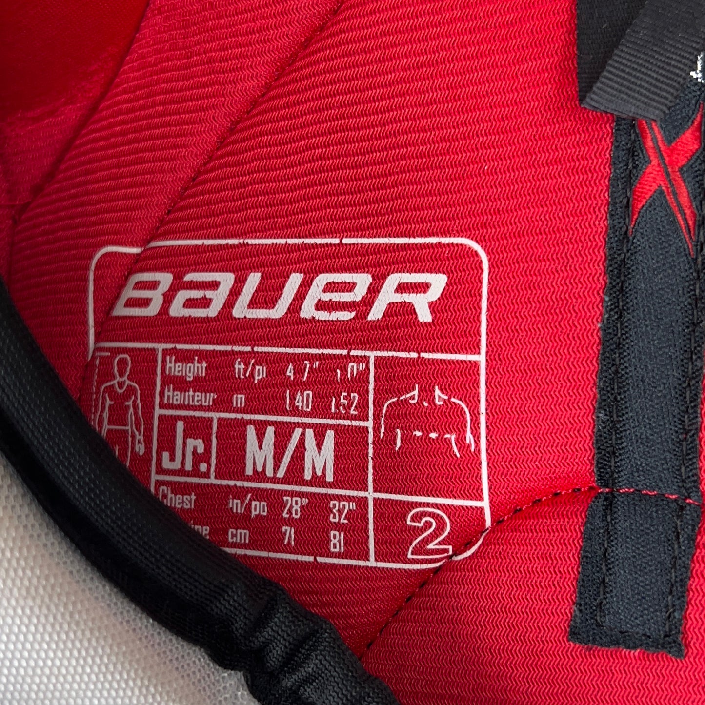 Bauer Vapor X 3.0 Junior Medium Hockey Shoulder Pads