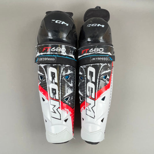 CCM Jetspeed FT680 Senior 15" Hockey Shin Guards