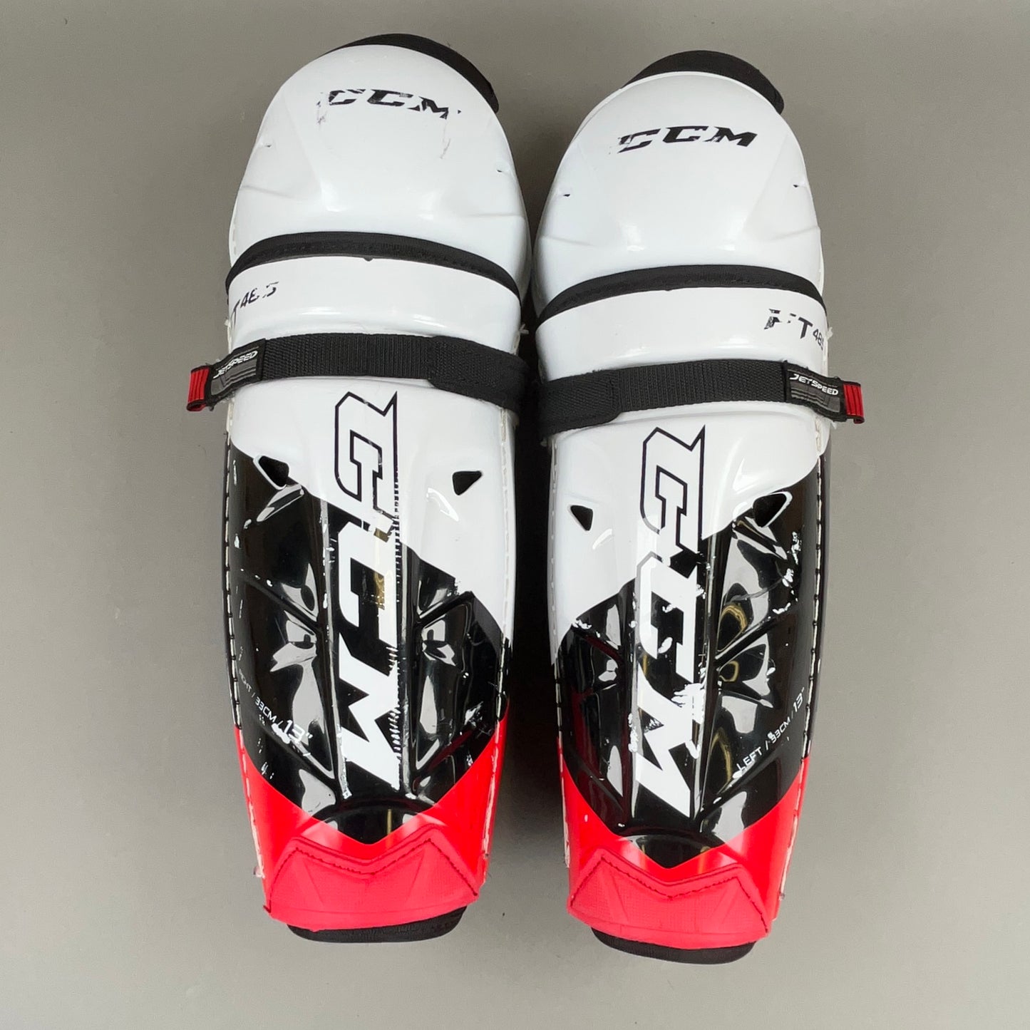 CCM Jetspeed FT 485 Intermediate 13" Hockey Shin Guards