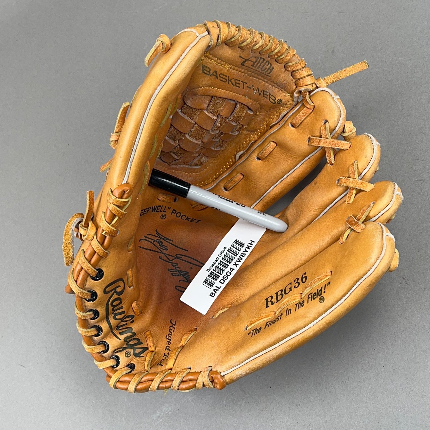 Rawlings RBG36 12.5" Right Hand Thrower Baseball Glove