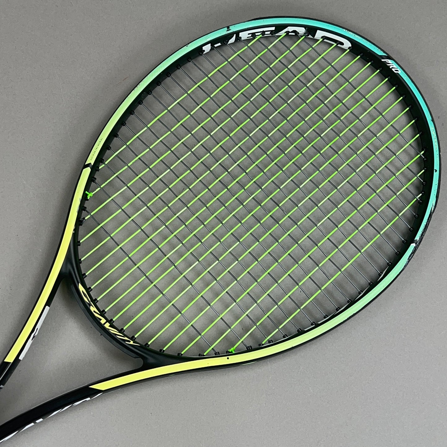 Head Gravity Pro Tennis Racket 4 3/8" Grip & 100in² Head Size
