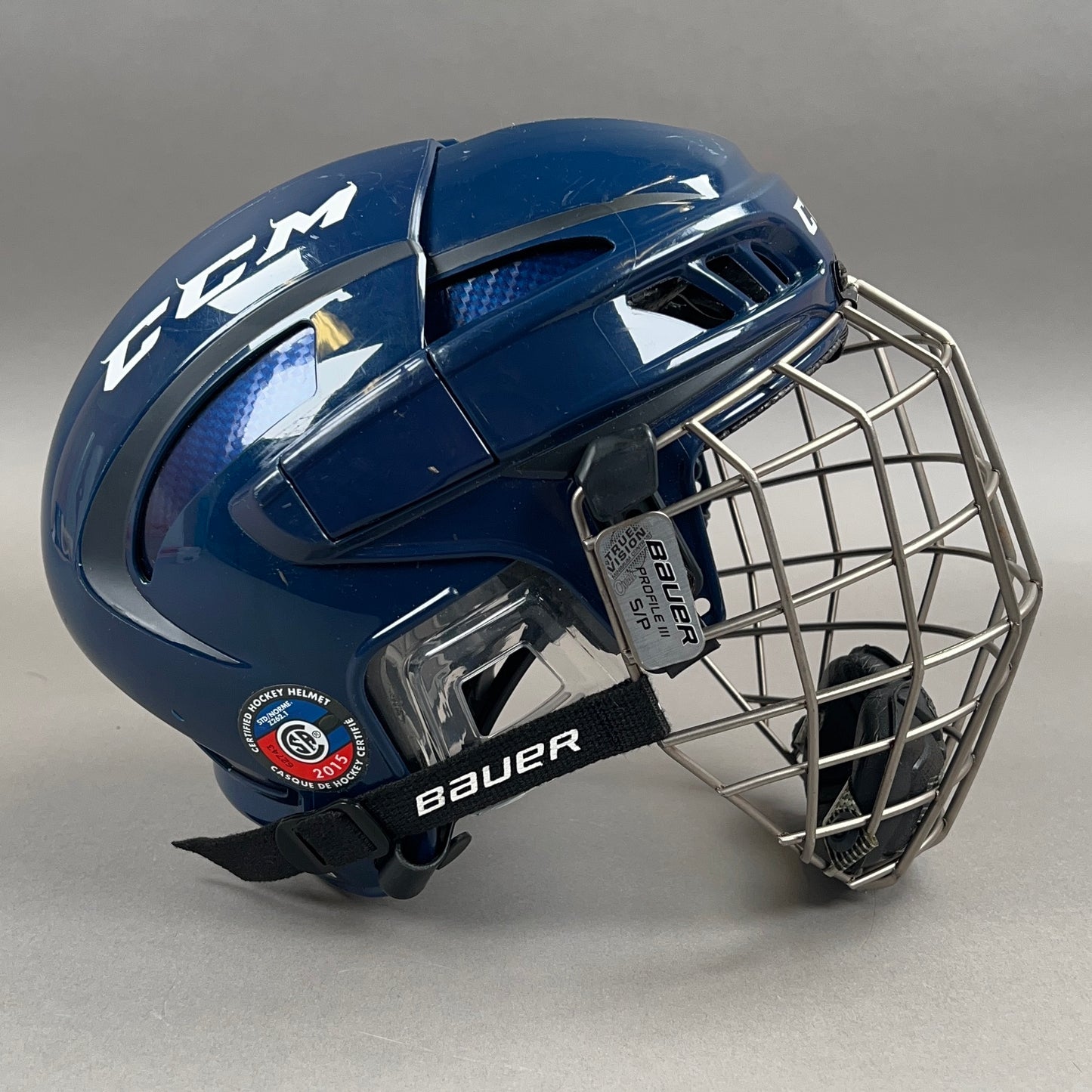 CCM Fitlite S OSFM Adjustable 5 7/8" to 7" Senior Hockey Helmet