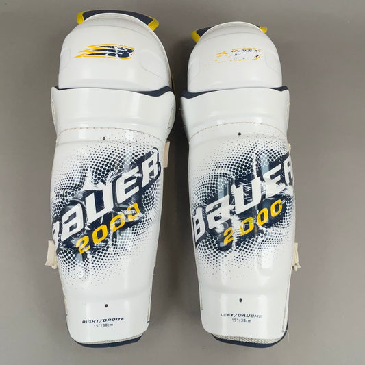 Bauer 2000 Senior 15" Hockey Shin Guards