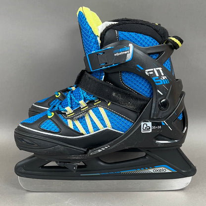 Oxelo Fit5 Jr. Size 3.5-6 Adjustable Ice Skates