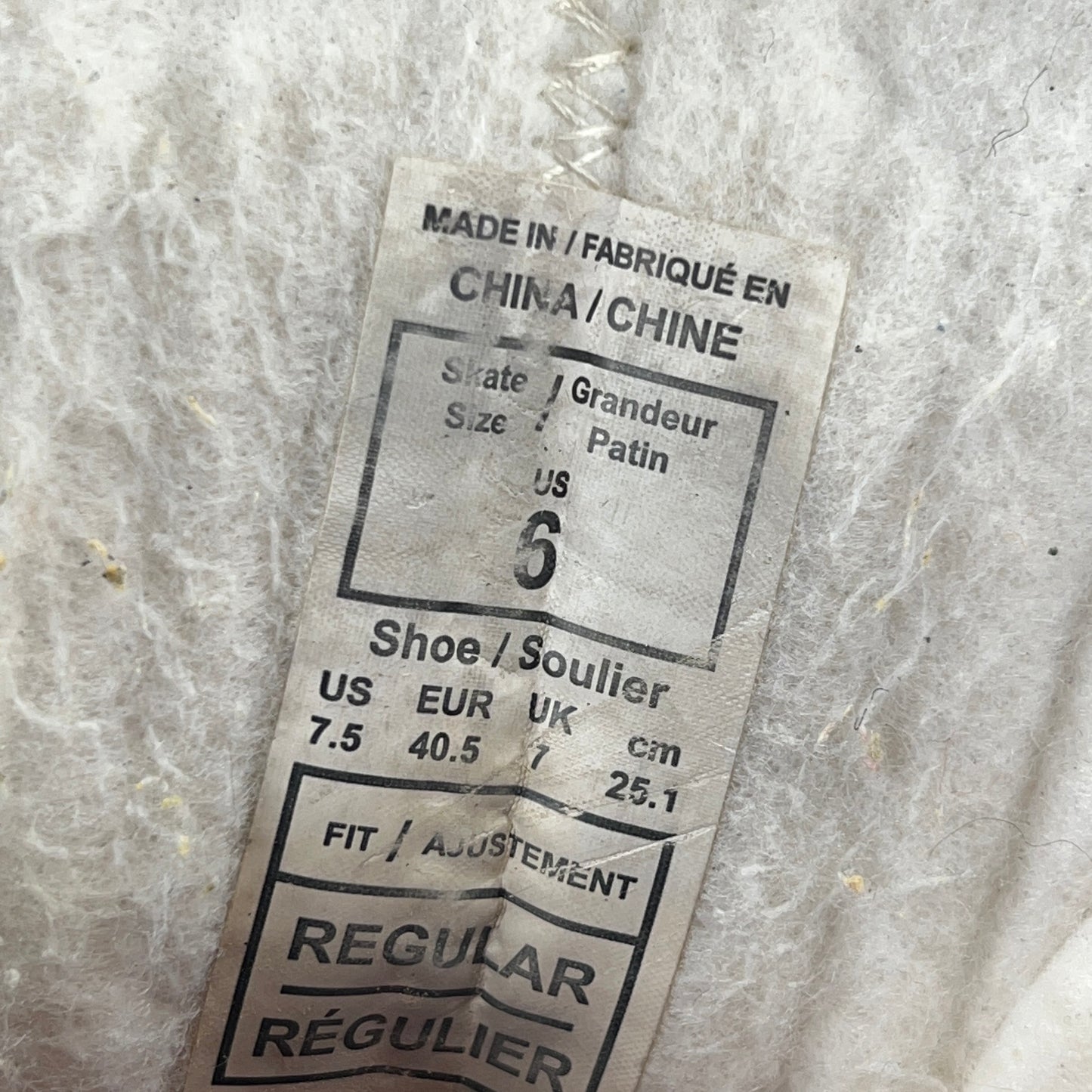 CCM Jetspeed Size 6 Intermediate Hockey Skates