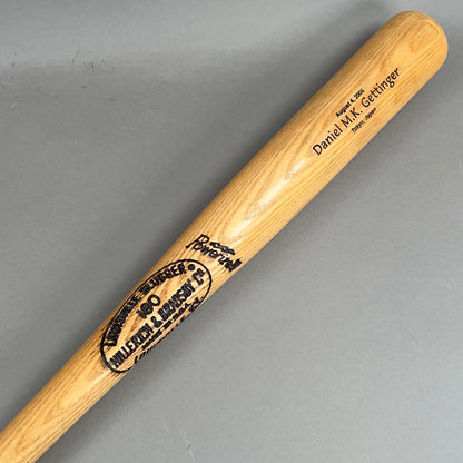 Louisville Slugger Powerized Hillerich & Bradsby 180 Daniel M.K. Gettinger Tokyo, Japan 34/29 (-5) Wooden Baseball Bat