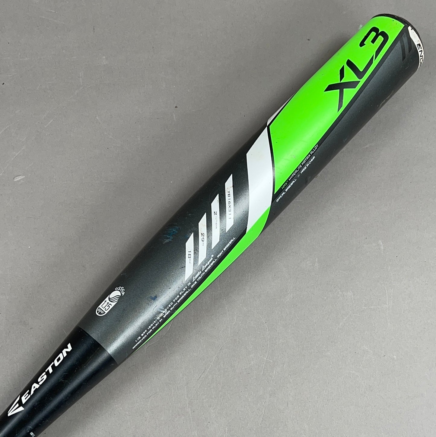 Easton XL3 29/18 (-11) USSSA Baseball Bat