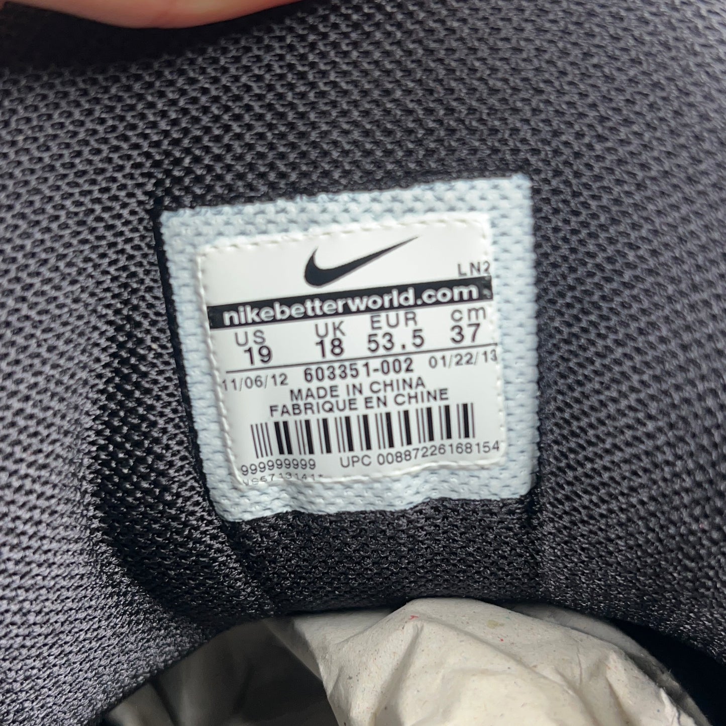 Nike Code Elite 3/4 Shark Size 19 Football Cleats
