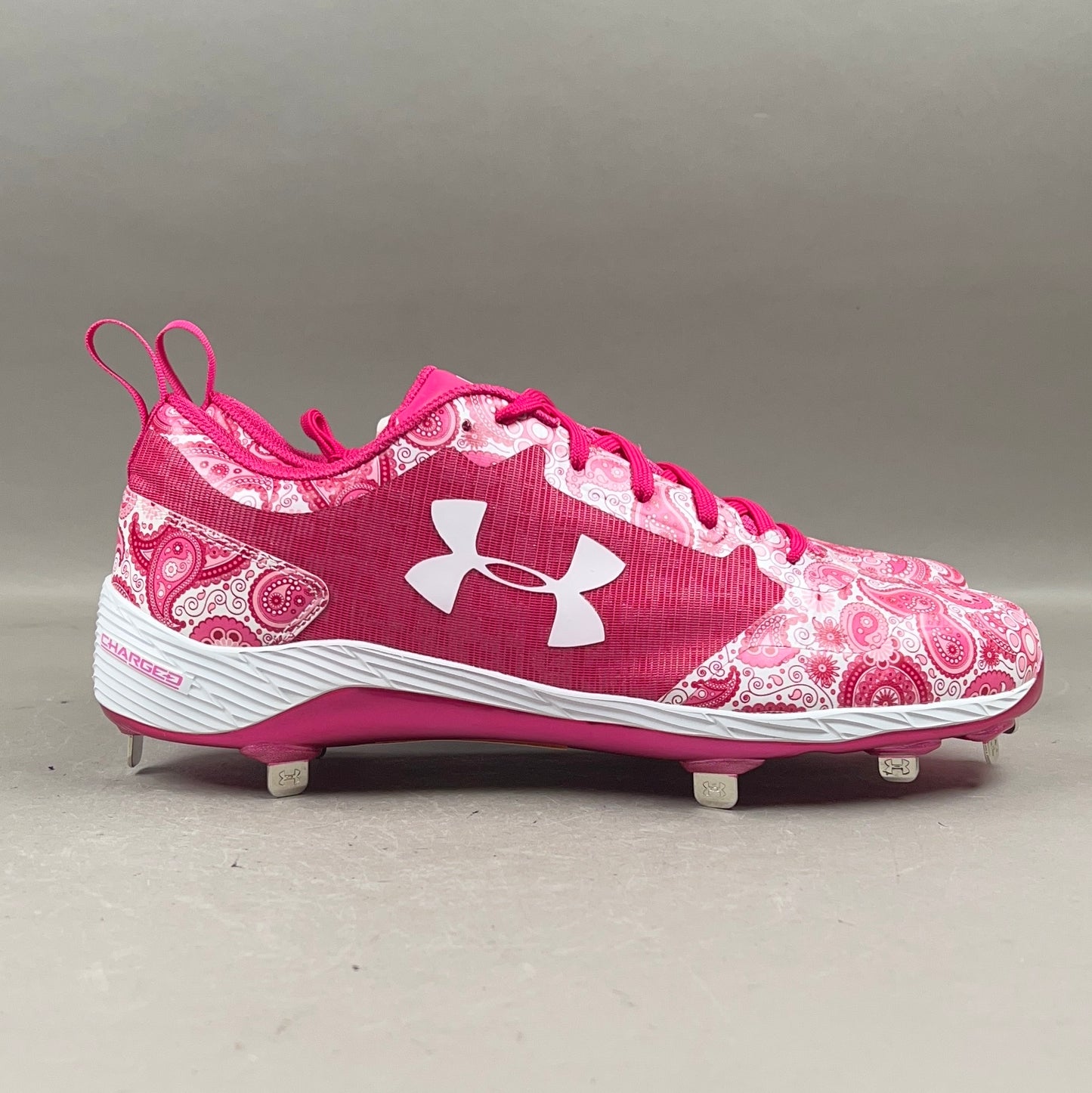 Under Armour Team Heater Low ST Mother's Day Size 12.5 Baseball Cleats