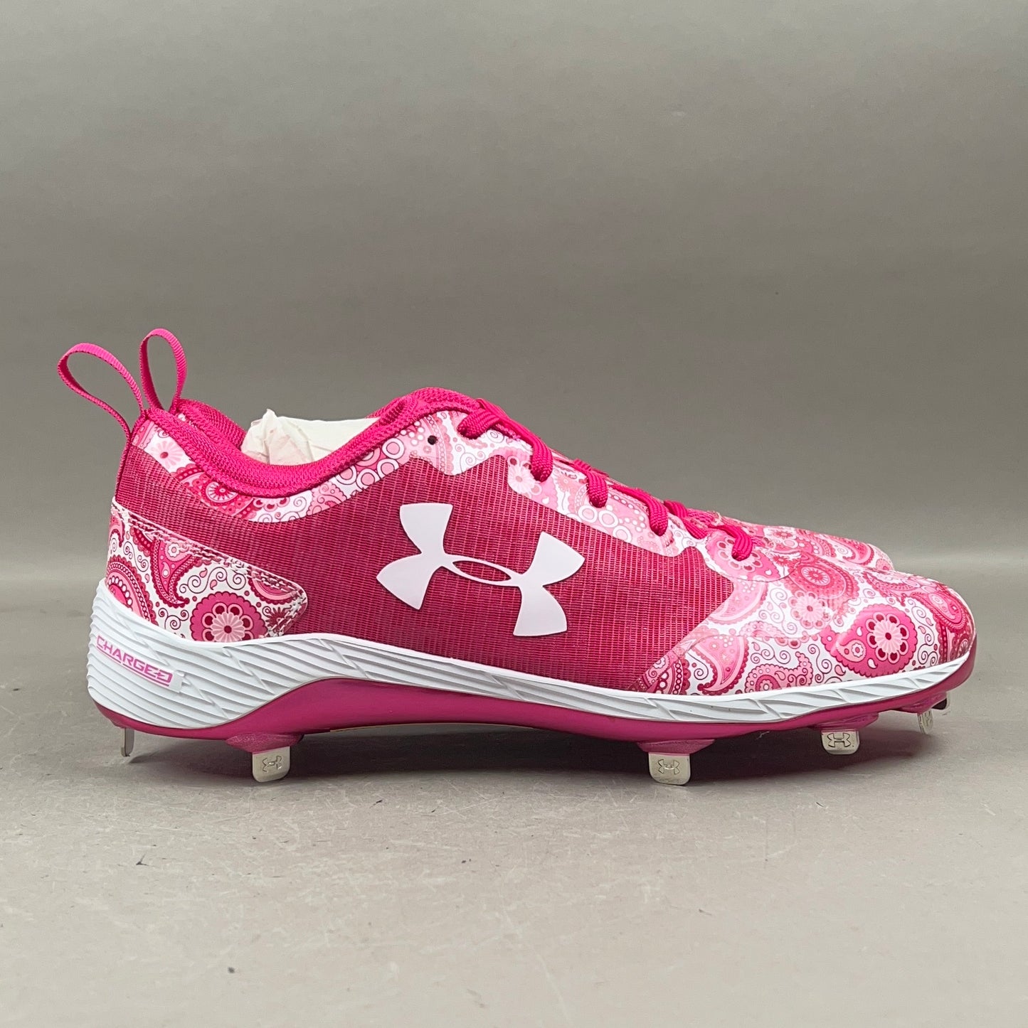 Under Armour Team Heater Low ST Mother's Day Size 12.5 Baseball Cleats