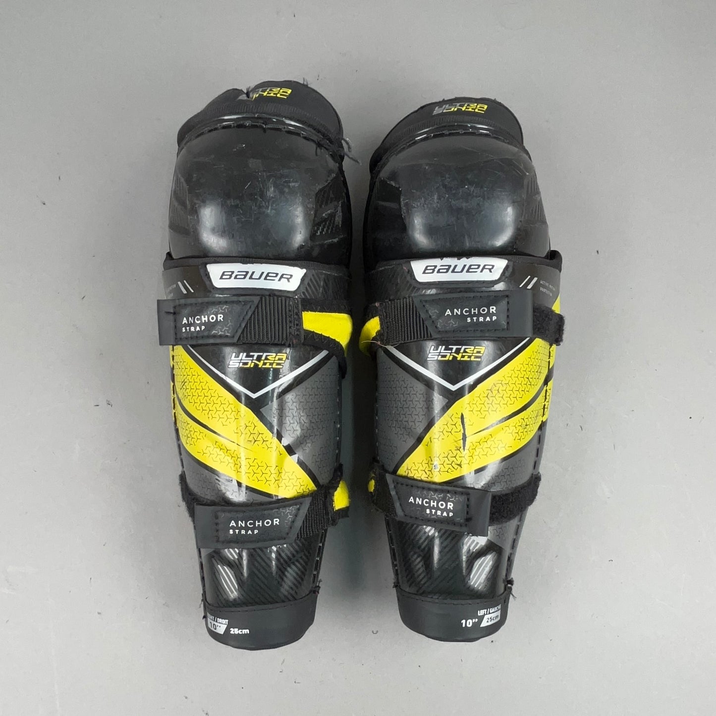 Bauer Ultra Sonic Youth 10" Hockey Shin Guards