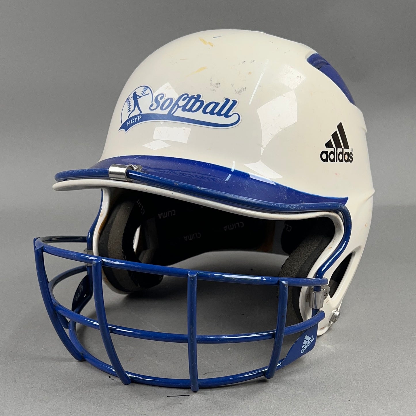 Adidas Trilogy Fast Pitch 6 5/8" to 7 5/8" Senior Softball Batting Helmet