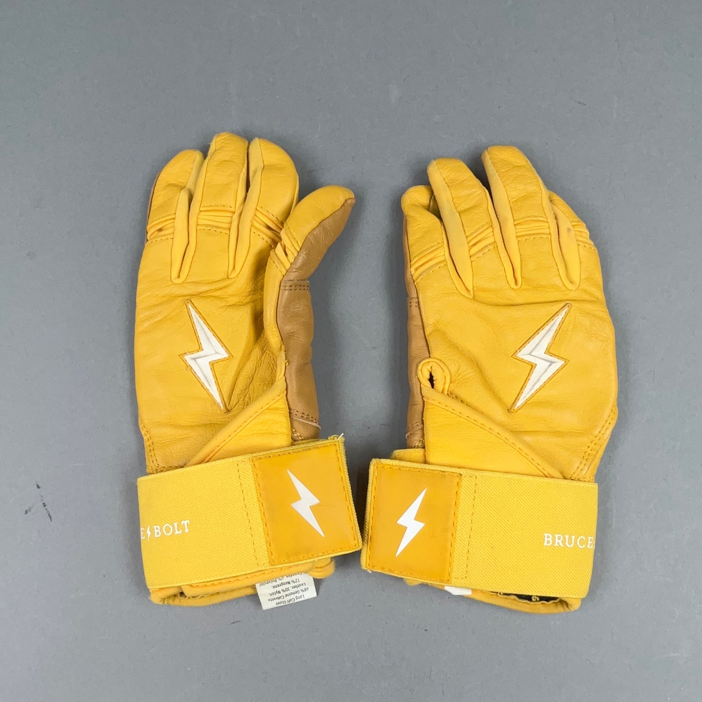 Bruce Bolt Original Premium Pro Long Cut Youth Large Batting Gloves
