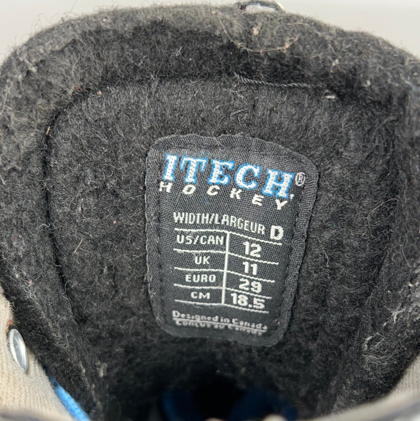 Itech RPM 2500 Size 12Y Youth Hockey Skates