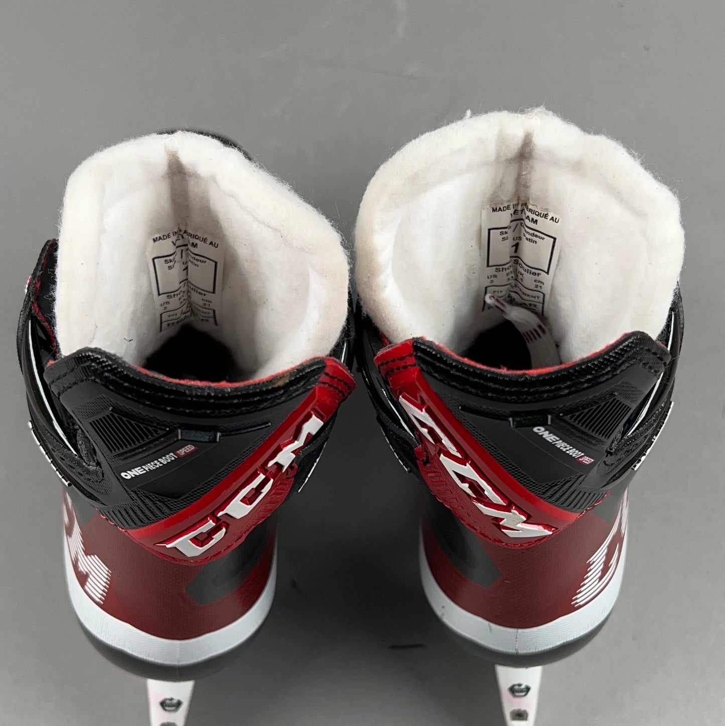 CCM Jetspeed FT4 Size 1 Junior Hockey Skates