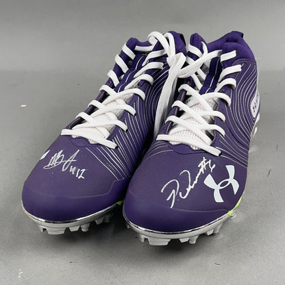 Under Armour Nitro Mid MC Signed by Patrick Queen #6 and Anthony Brown #12 Size 13 Football Cleats