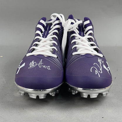 Under Armour Nitro Mid MC Signed by Patrick Queen #6 and Anthony Brown #12 Size 13 Football Cleats