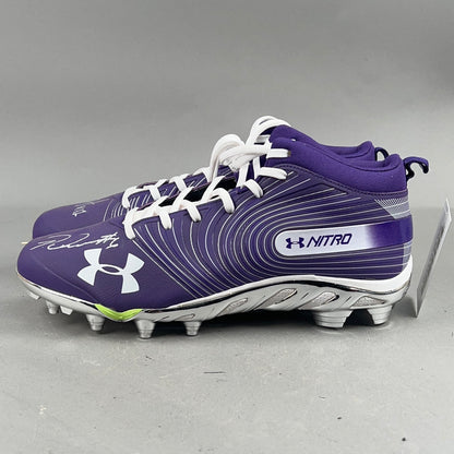 Under Armour Nitro Mid MC Signed by Patrick Queen #6 and Anthony Brown #12 Size 13 Football Cleats