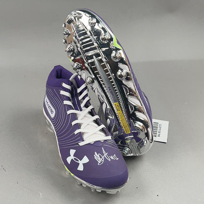 Under Armour Nitro Mid MC Signed by Patrick Queen #6 and Anthony Brown #12 Size 13 Football Cleats