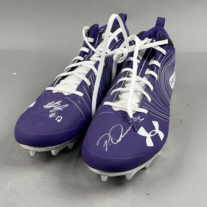 Under Armour Nitro Mid MC Signed by Patrick Queen #6 and Anthony Brown #12 Size 16 Football Cleats