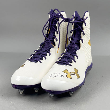 Under Armour Spine Brawler Signed by Patrick Queen #6 and Anthony Brown #12 Size 13.5 Football Cleats