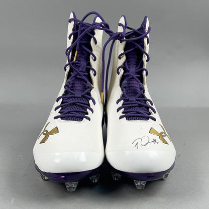 Under Armour Spine Brawler Signed by Patrick Queen #6 and Anthony Brown #12 Size 13.5 Football Cleats