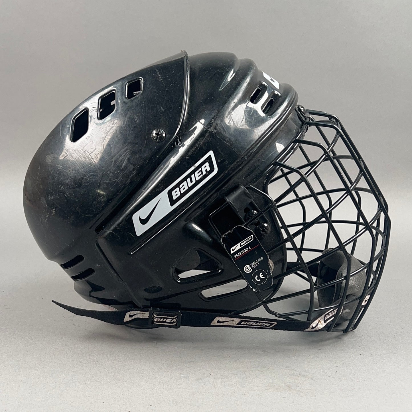 Nike Bauer NBH1500 Large 7 1/8" to 7 5/8" Vintage Hockey Helmet