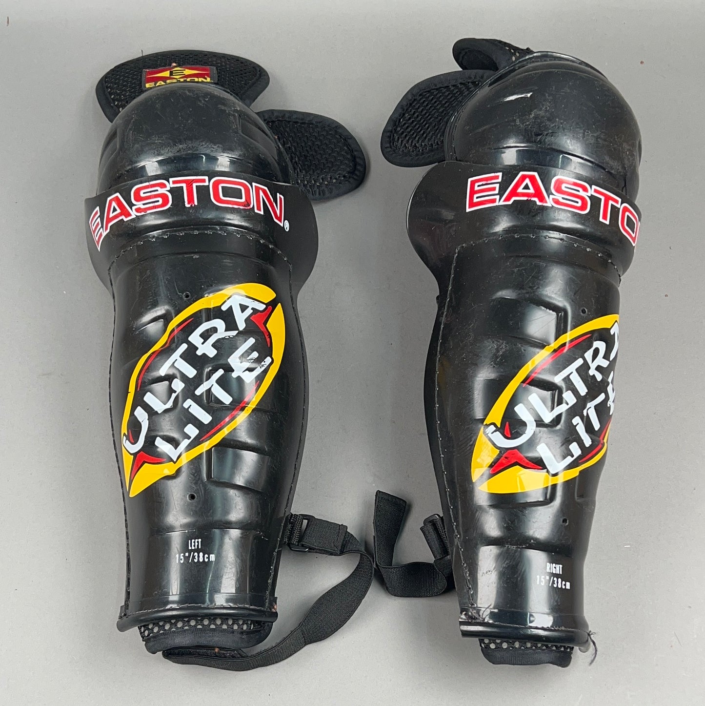 Easton Ultra Lite Senior 15" Vintage Hockey Shin Guards