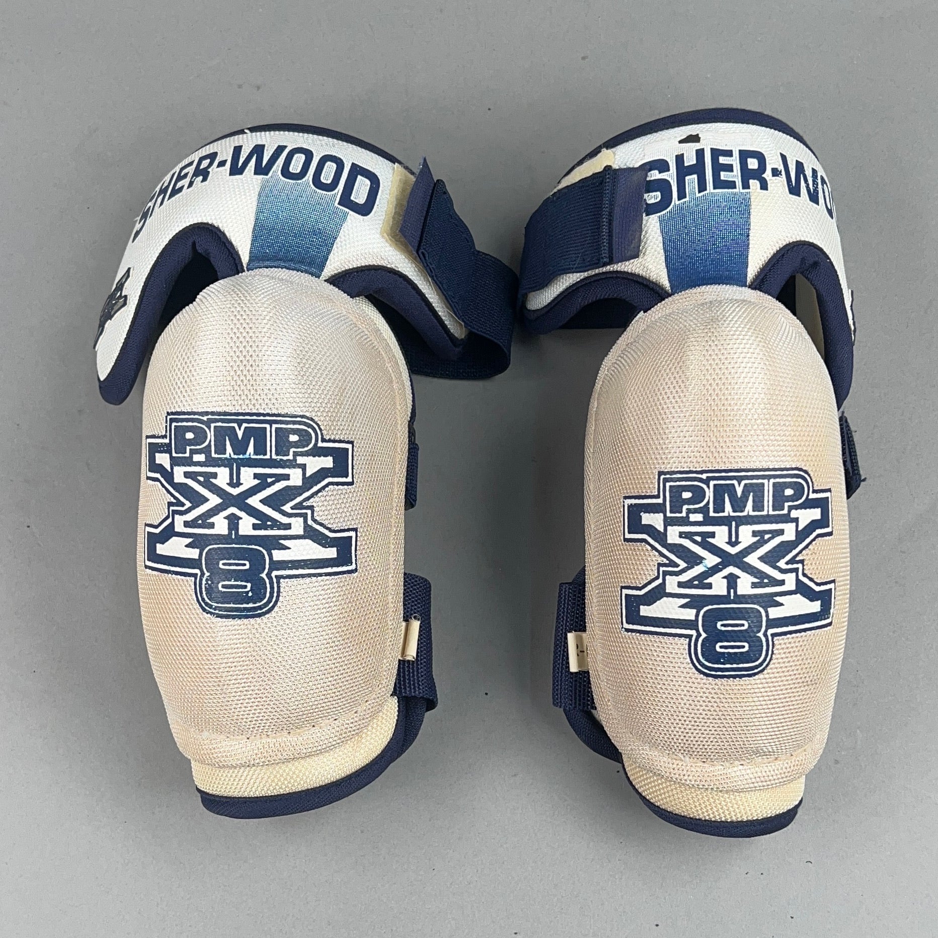 Sher-Wood PMP X 8 Junior Large Vintage Hockey Elbow Pads