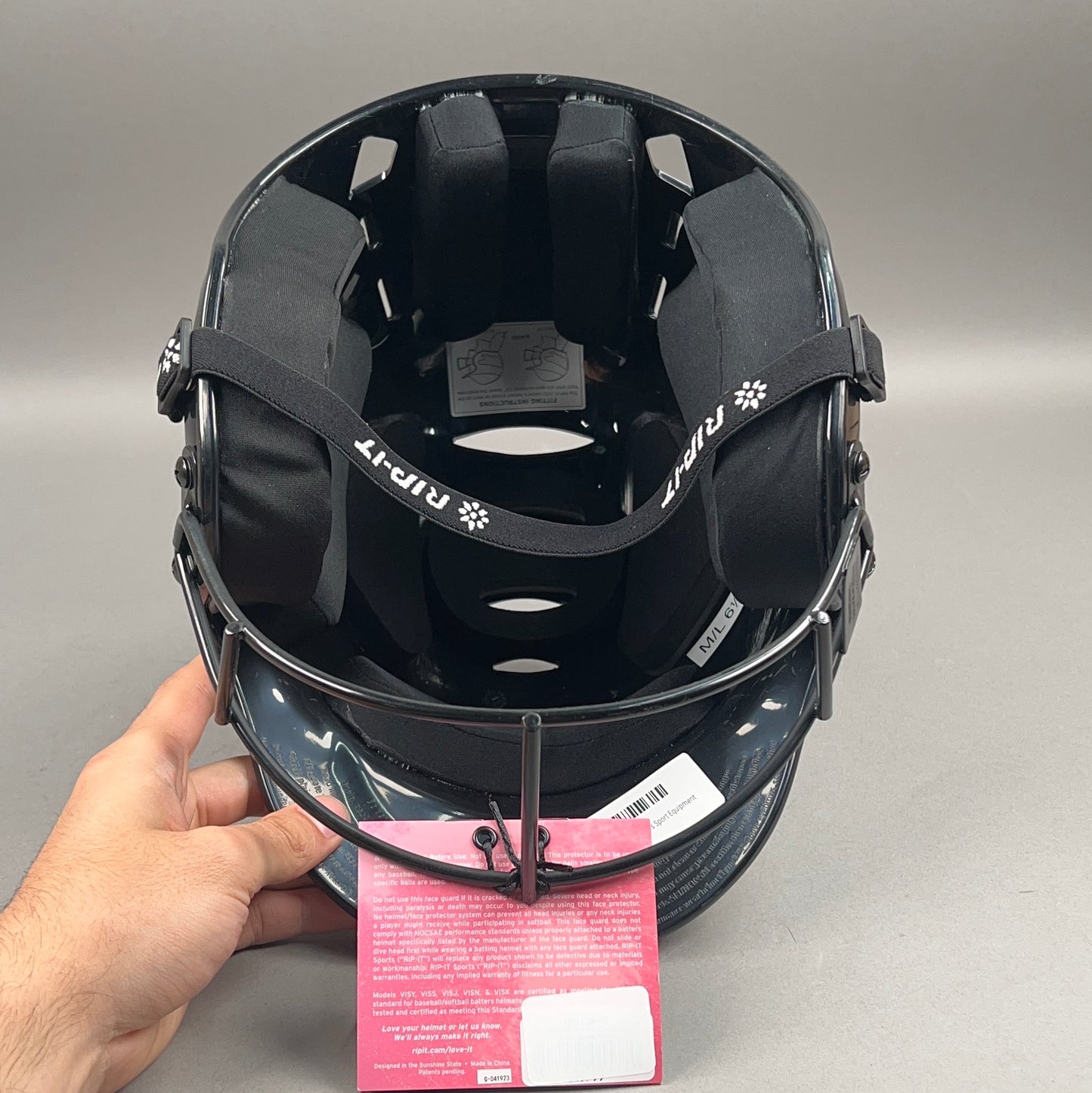 Rip-It Vision Classic M/L 6 1/2" to 7 3/8" Junior Softball Batting Helmet