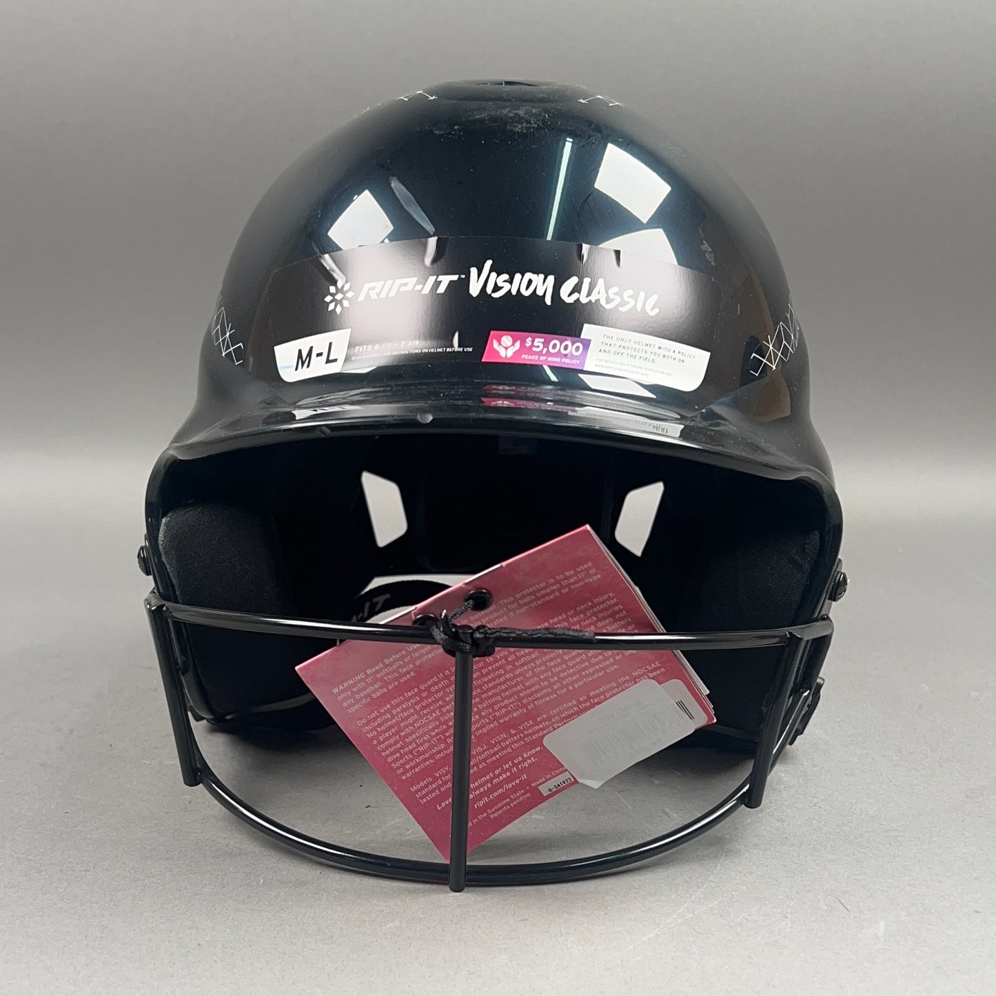 Rip-It Vision Classic M/L Adjustable 6 1/2" to 7 3/8" Youth Softball Batting Helmet