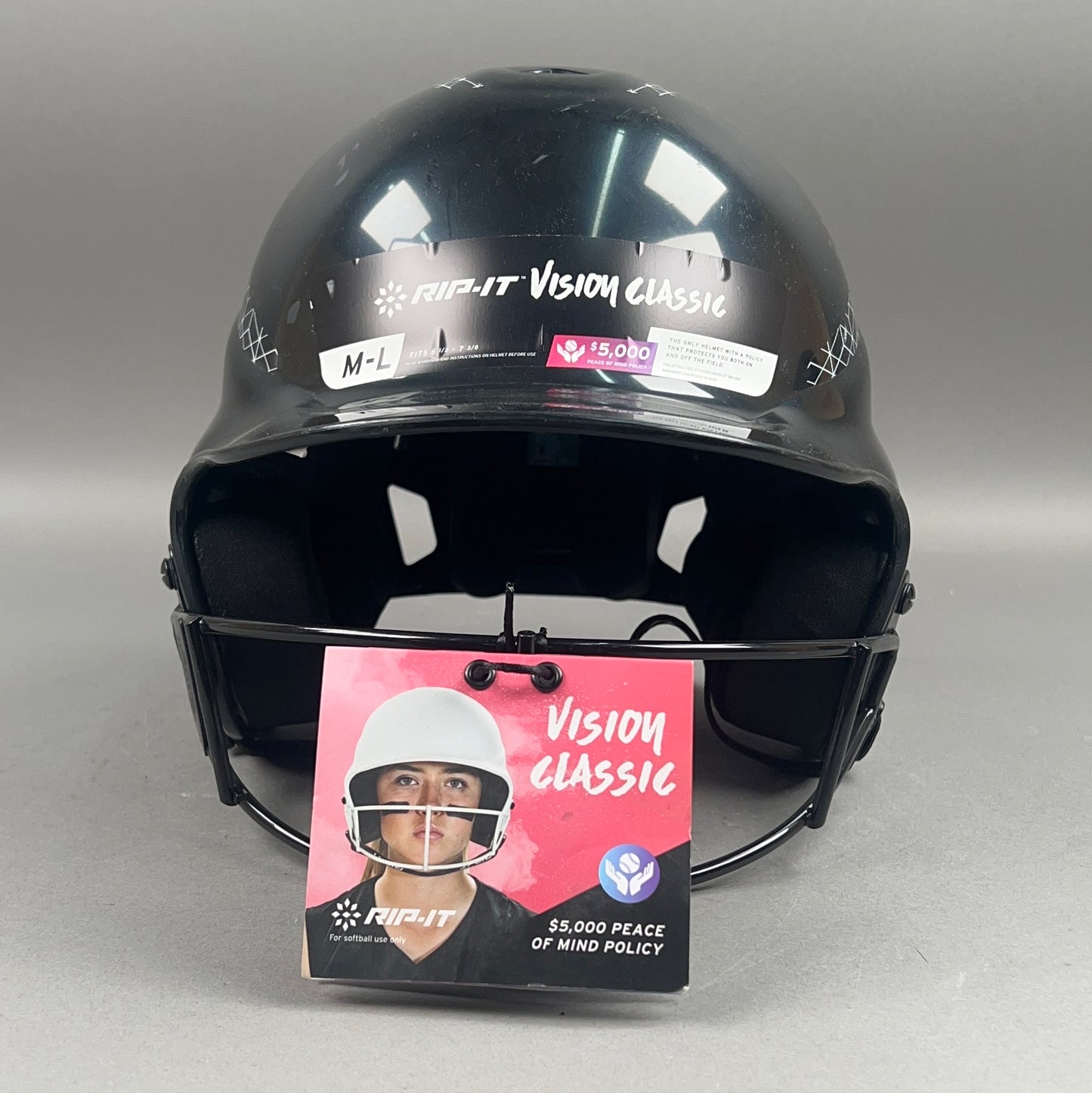 Rip-It Vision Classic M/L 6 1/2" to 7 3/8" Junior Softball Batting Helmet