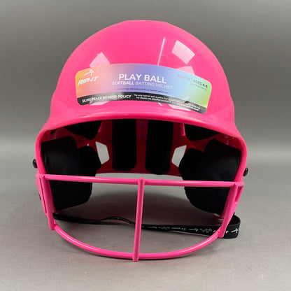Rip-It Play Ball S/M 6" to 6 7/8" Youth Softball Batting Helmet