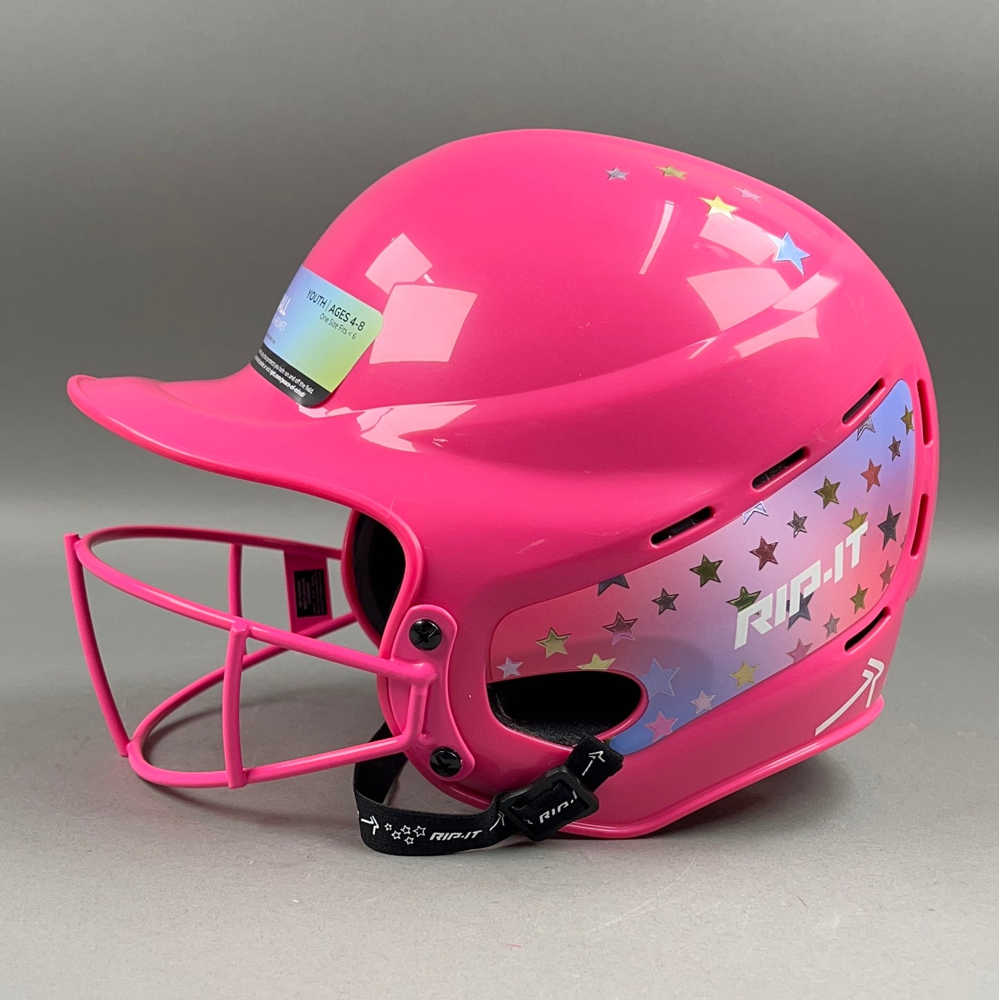 Rip-It Play Ball S/M 6" to 6 7/8" Youth Softball Batting Helmet