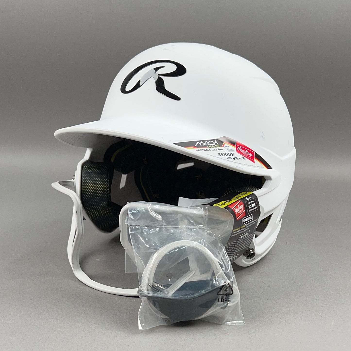 Rawlings MACH HI-VIZ L/XL 6 7/8" to 7 5/8" Senior Softball Batting Helmet