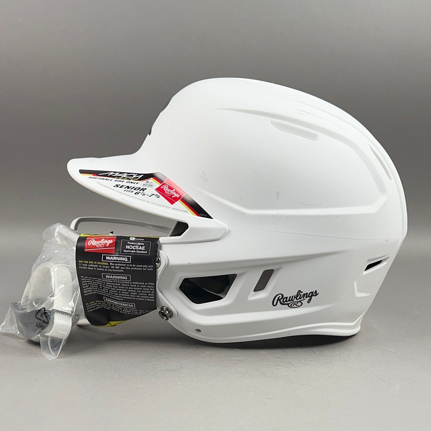 Rawlings MACH HI-VIZ L/XL 6 7/8" to 7 5/8" Senior Softball Batting Helmet