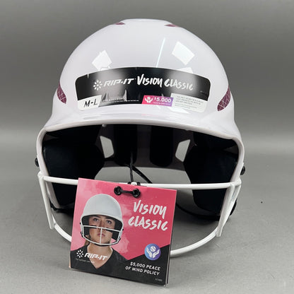 Rip-It Vision Classic M/L 6 1/2" to 7 3/8" Senior Softball Batting Helmet