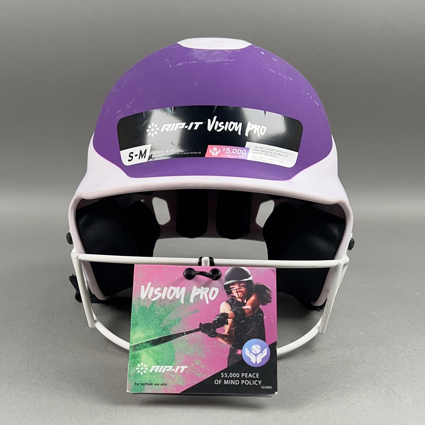 Rip-It Vision Pro S/M 6" to 6 7/8" Junior Softball Batting Helmet