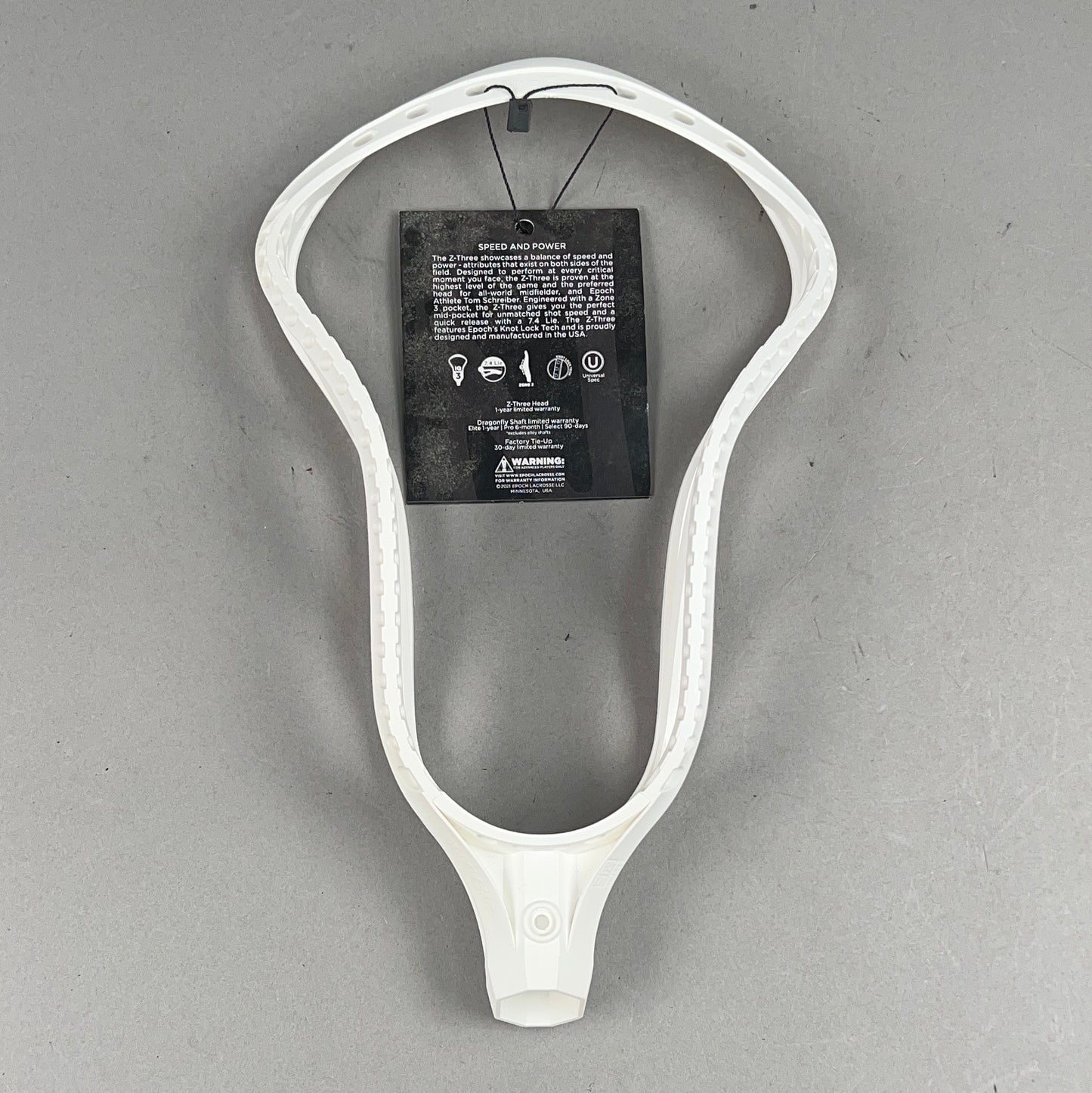 Epoch Z-Three Attack/Mid Unstrung Lacrosse Head