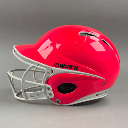 Worth Low Profile LPBHT1 OSFM 6 1/2" to 7 1/2" Junior Softball Batting Helmet