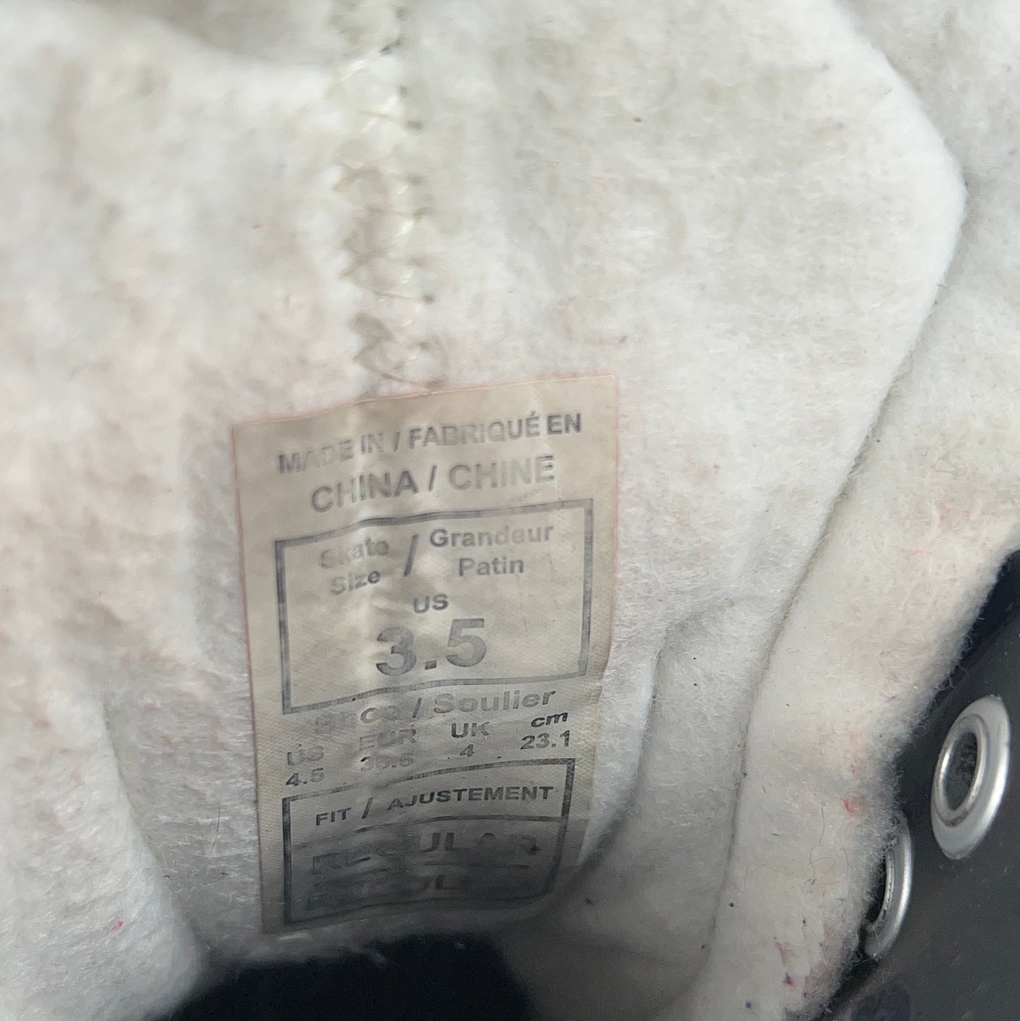CCM Tacks AS 580 Size 3.5 Junior Hockey Skates